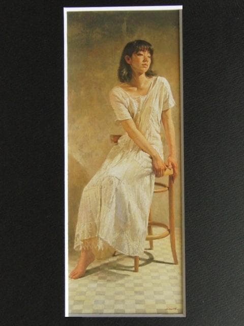 三澤寛志、らくだ、希少画集画、新品高級額・額装付、状態良好