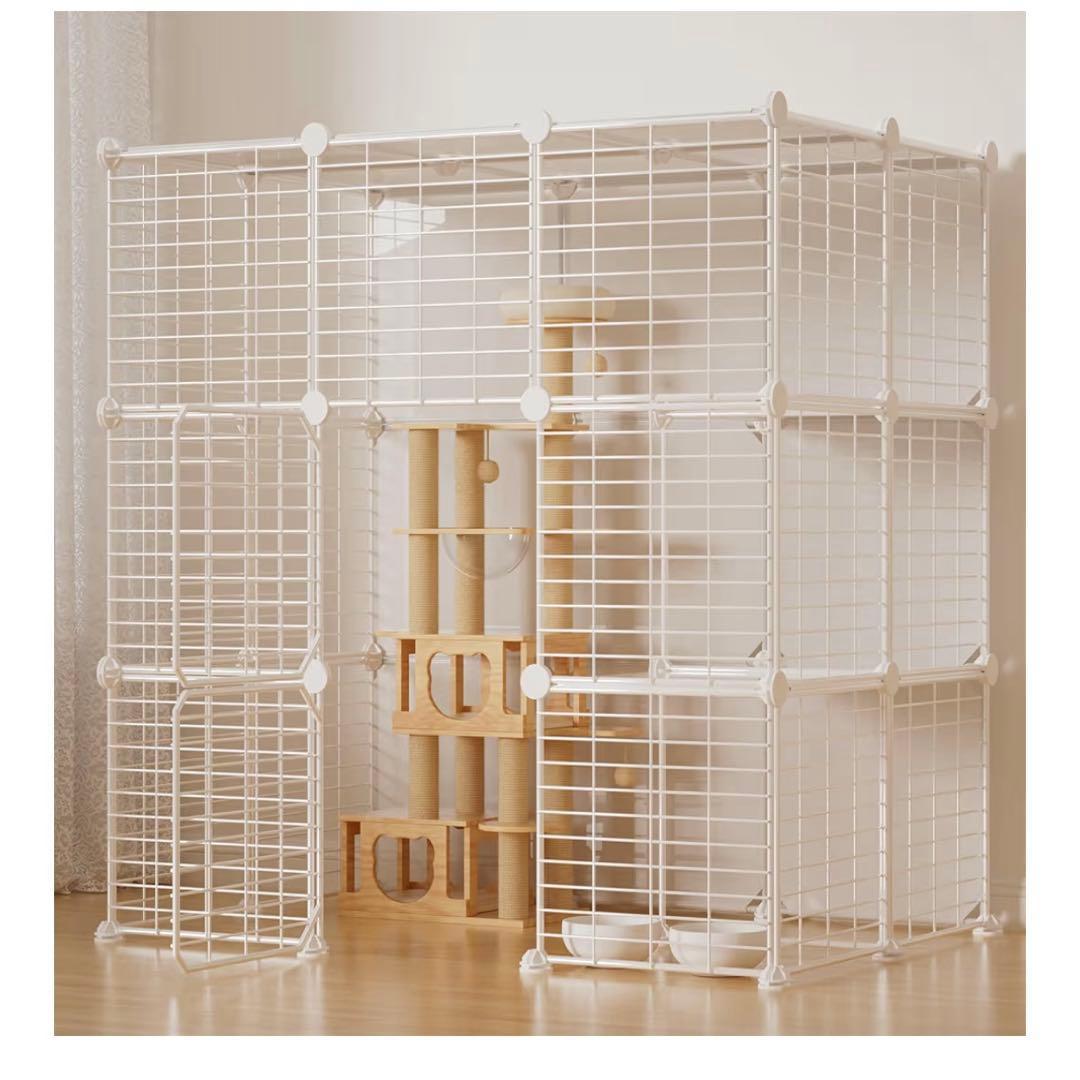 猫 ケージ 大型 1から4段まで変更可能 組立簡単