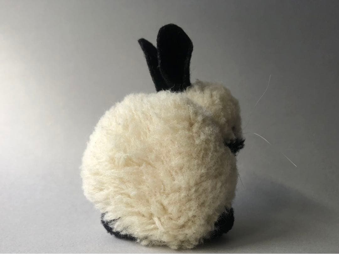 Steiff 　ポンポンウサギ白黒　大