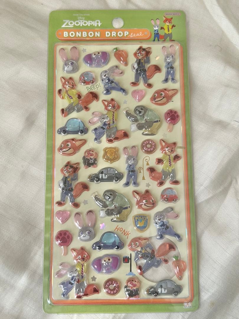 【国内正規品・早い者勝ち】ディズニー ボンボンドロップシール 8枚セット