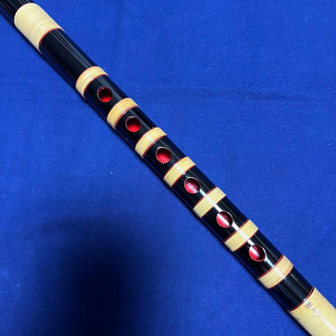 篠笛 獅子田 紫山 5本調子 古典調 籐本重巻