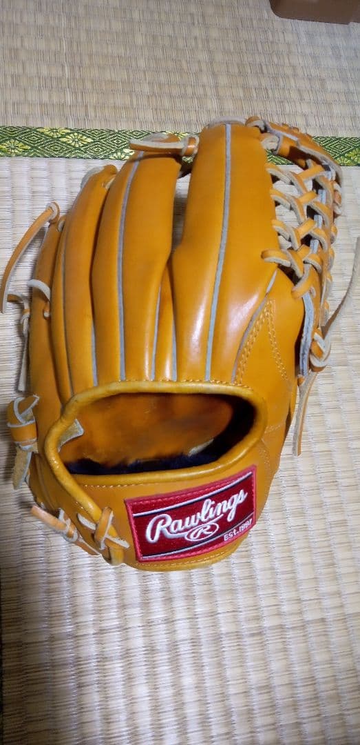 ローリングス　HOH 軟式グローブ　リッチタン　型付け済み