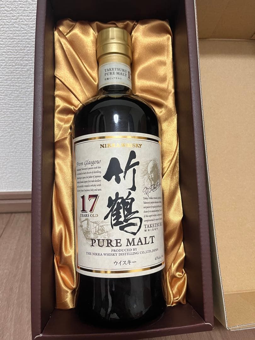 【未開封・箱付き】竹鶴 17年 ピュアモルトウイスキー 700ml