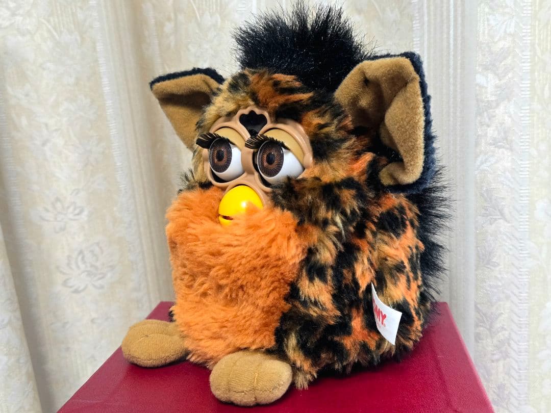 【レア】ファービー ぬいぐるみ ヒョウ柄 レオパード 初期 1998 TOMY