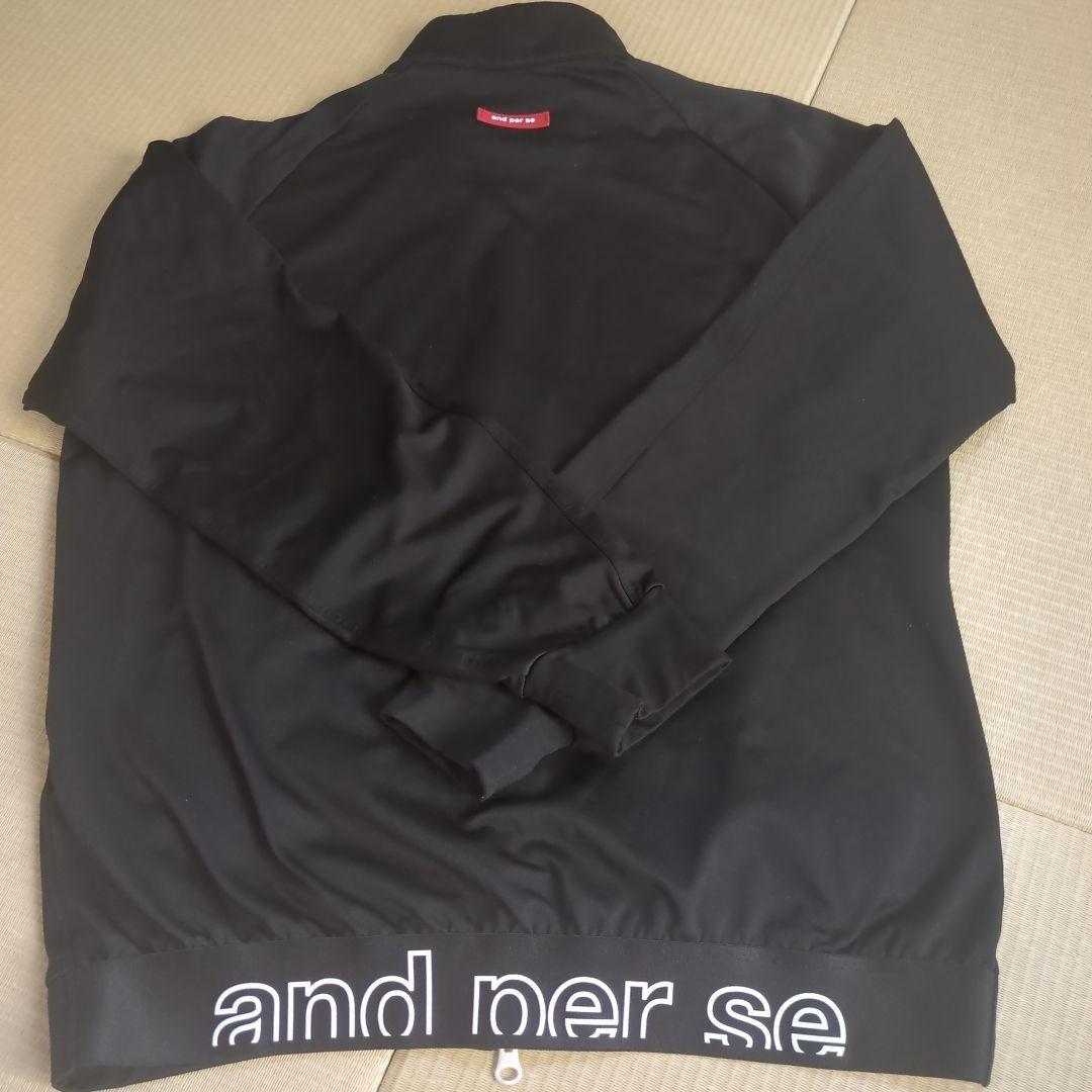 アンパスィ　 and per se 　セットアップ　サイズＬ　黒