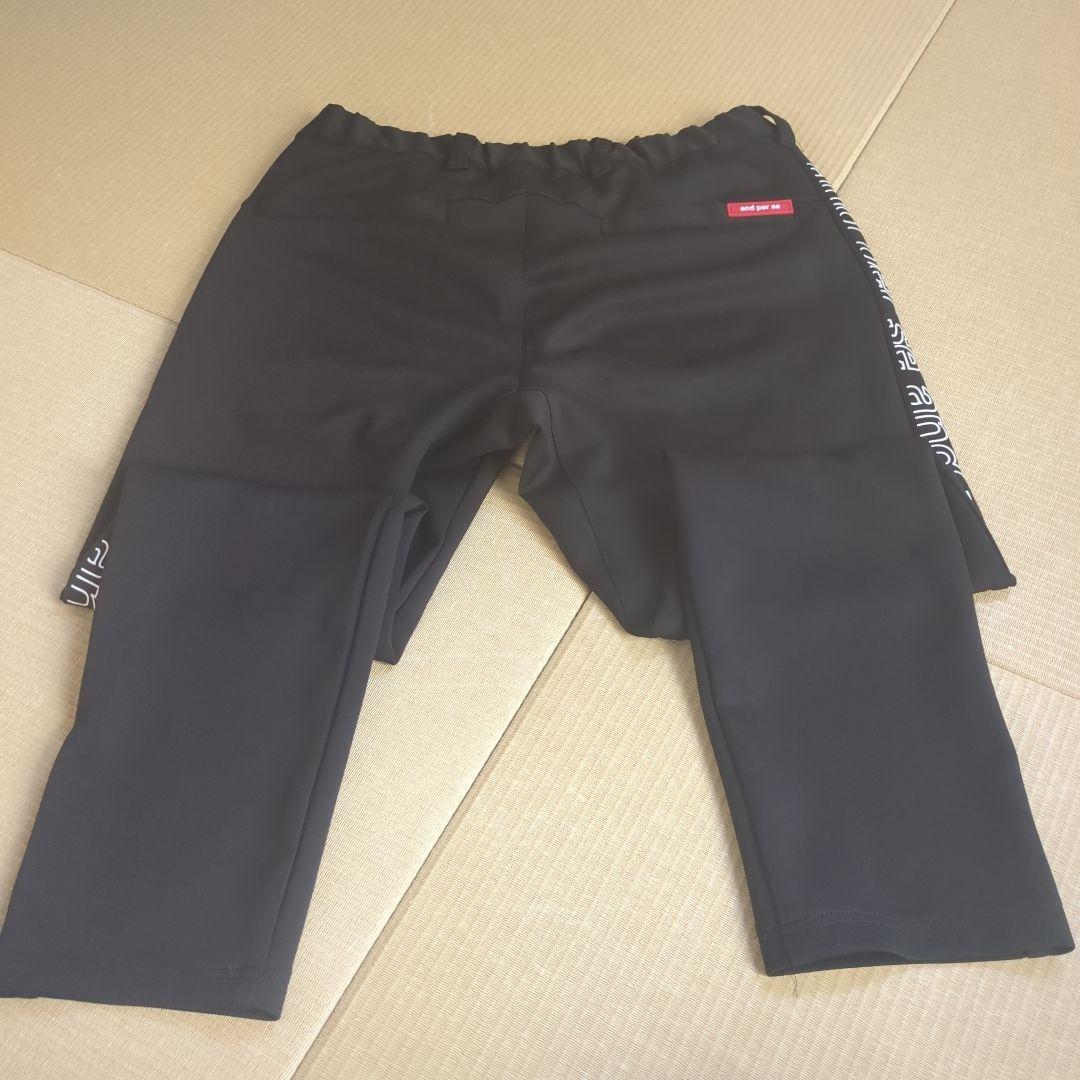 アンパスィ　 and per se 　セットアップ　サイズＬ　黒