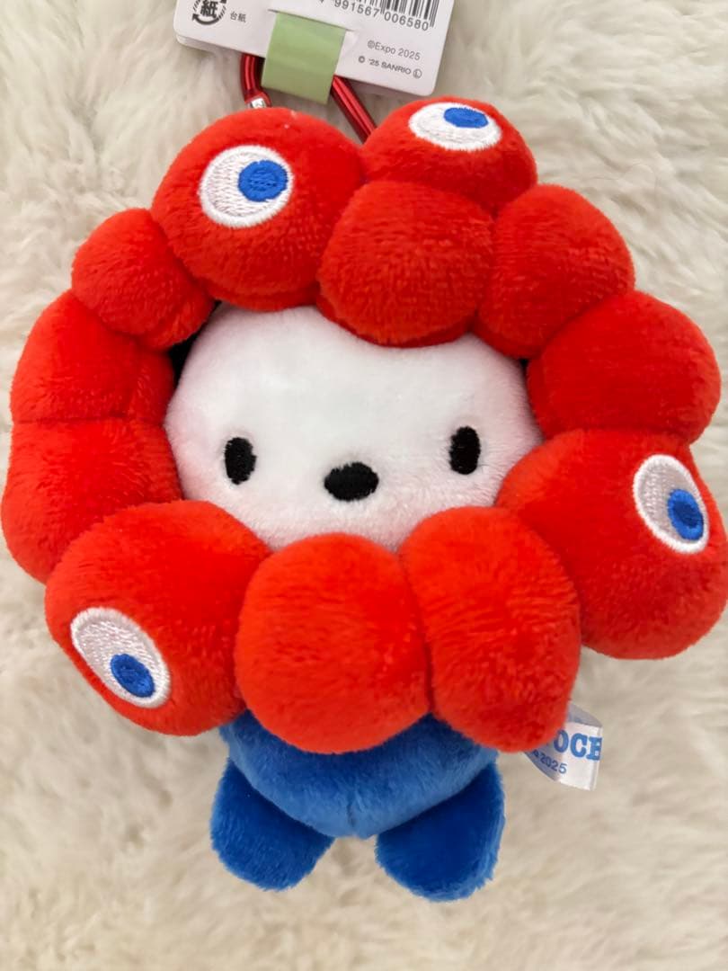 万博限定　ポチャッコ　ミャクミャクなりきりマスコットキーホルダー　カラビナ付