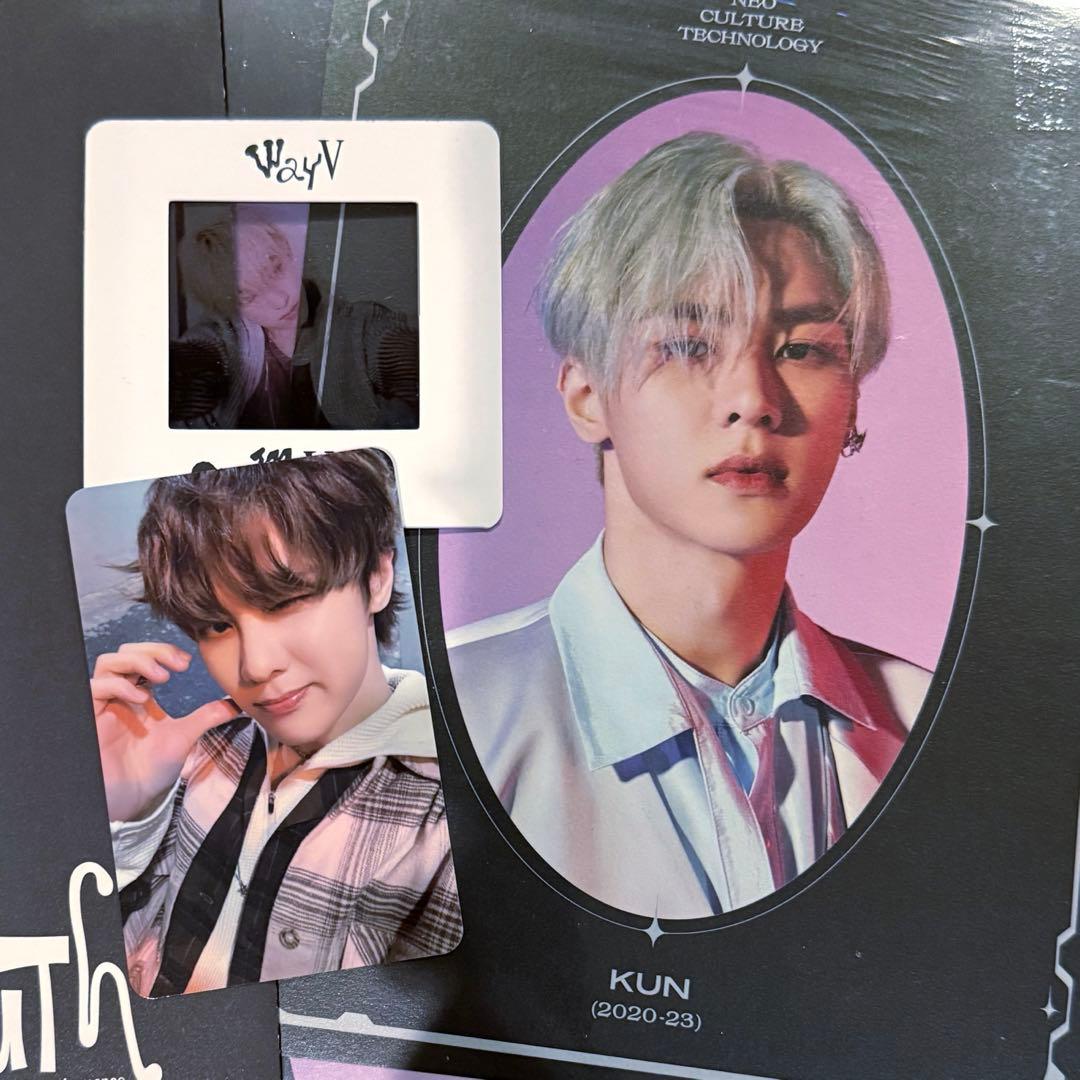 直筆サイン　威神V WayV クン 钱锟 亲笔签名　当選 ポラロイド 大量トレカ