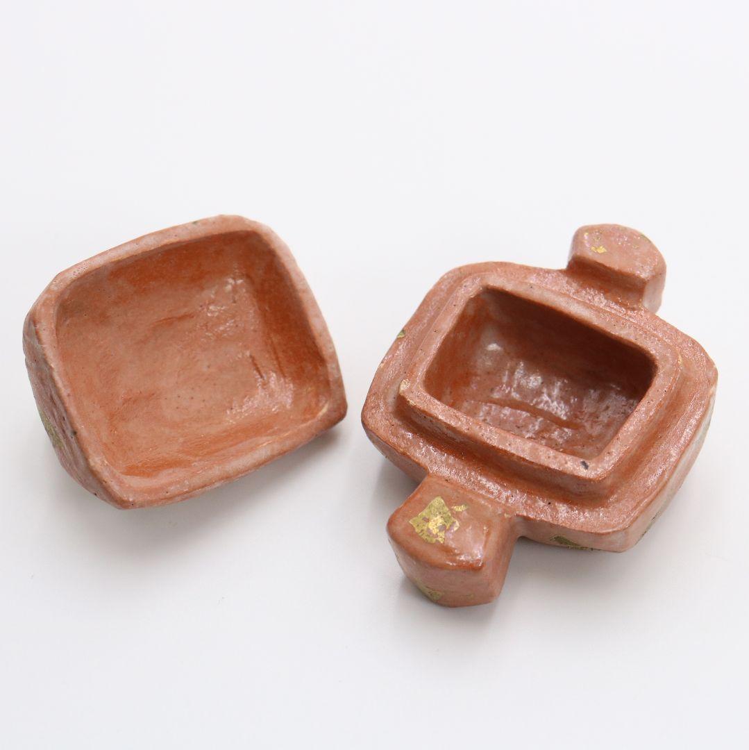 清水六兵衛作 嫁ヶ君香合 茶道具 干支 子 小槌　AT142　1F20