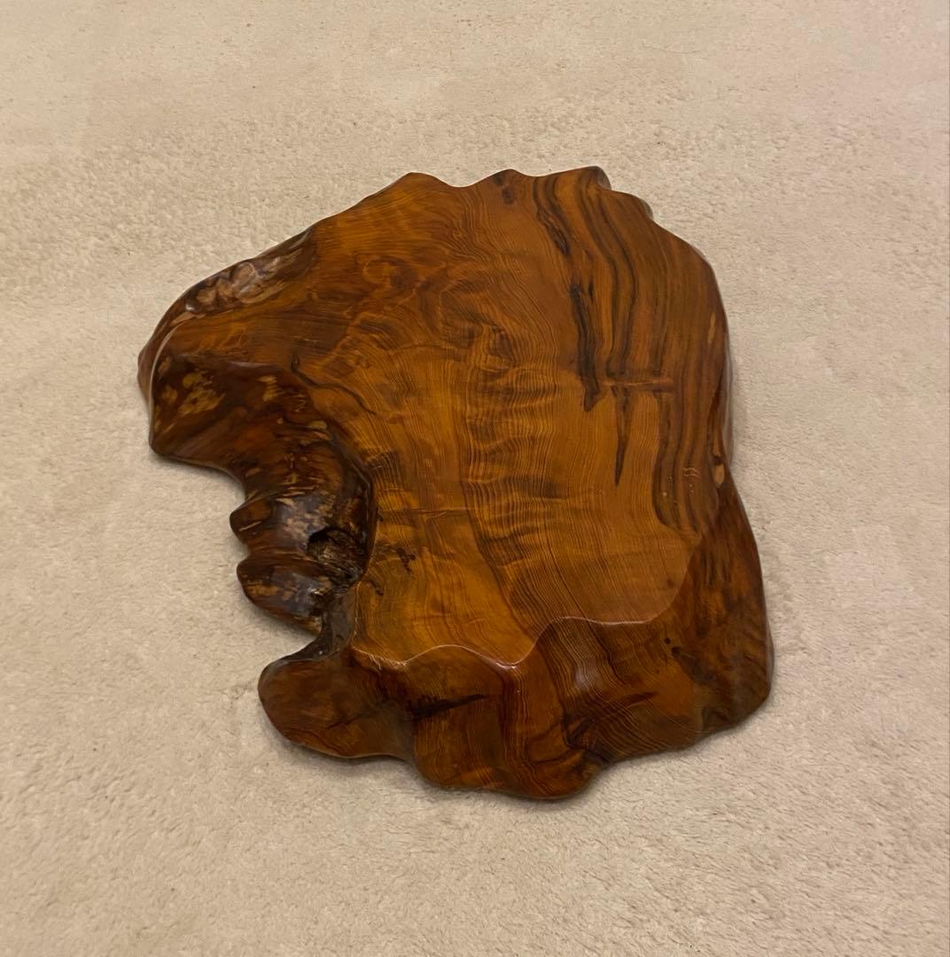 【レア形✨️】屋久杉 花台 敷台 台座 盆栽台 屋久杉工芸品 世界遺産