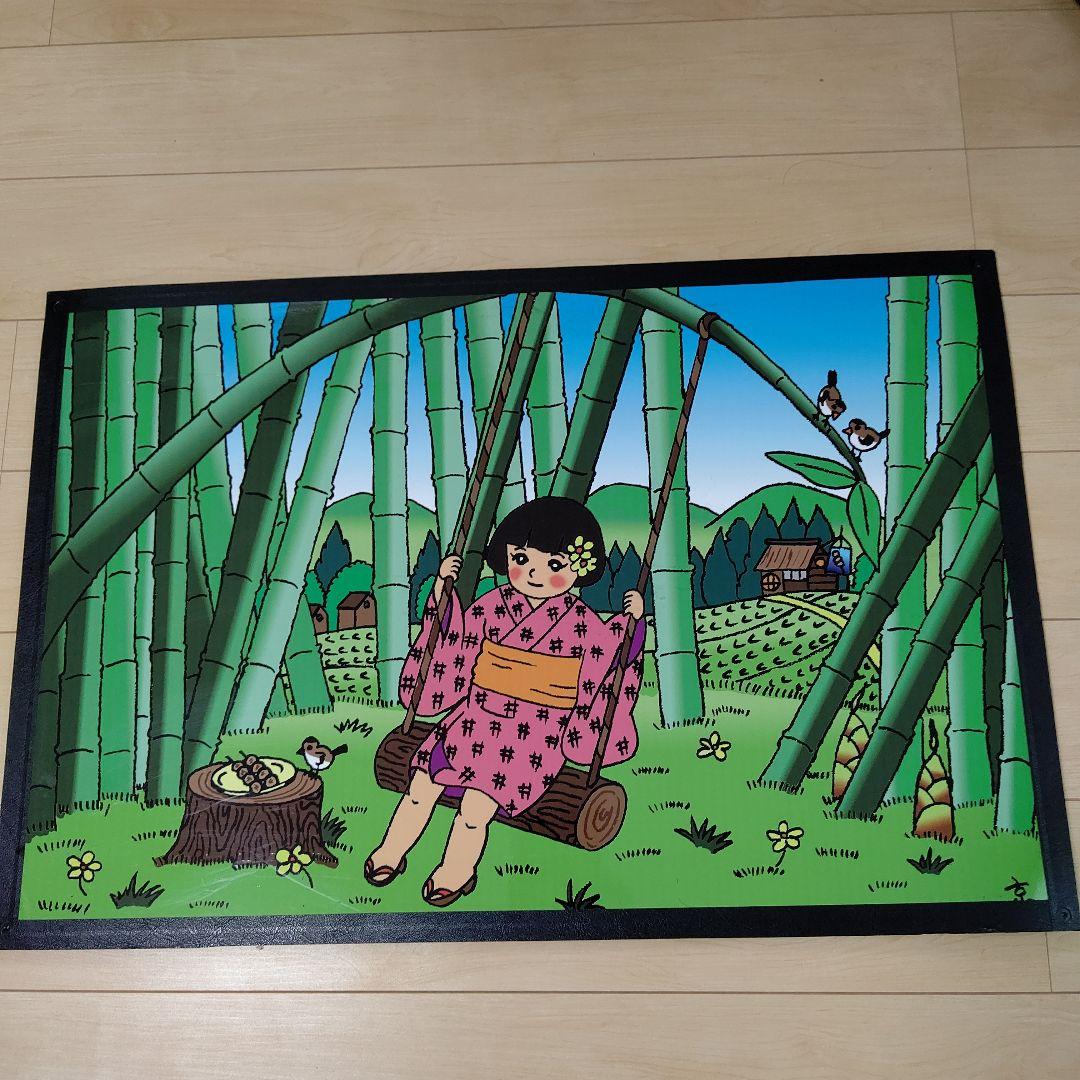 超レア1点物屋内外店舗用ディスプレイパネル女の子だんご屋竹鳥京イラスト大型