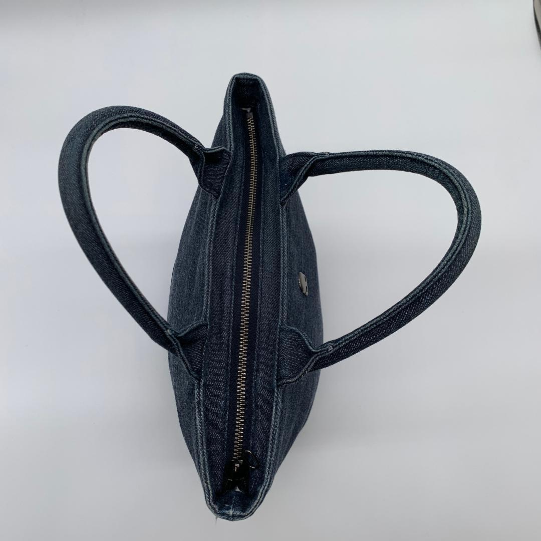 Hydrogen ハイドロゲン ハンドバッグ デニム スカルロゴ ペイズリー柄