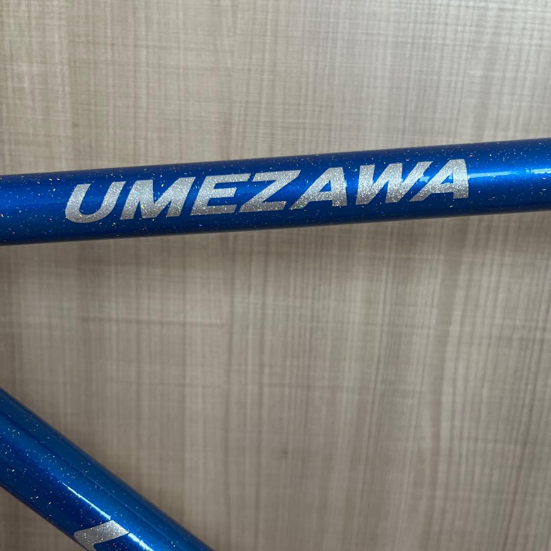 【競輪NJS認定】UMEZAWAフレーム 49cm Hattaヘッド&BB付き