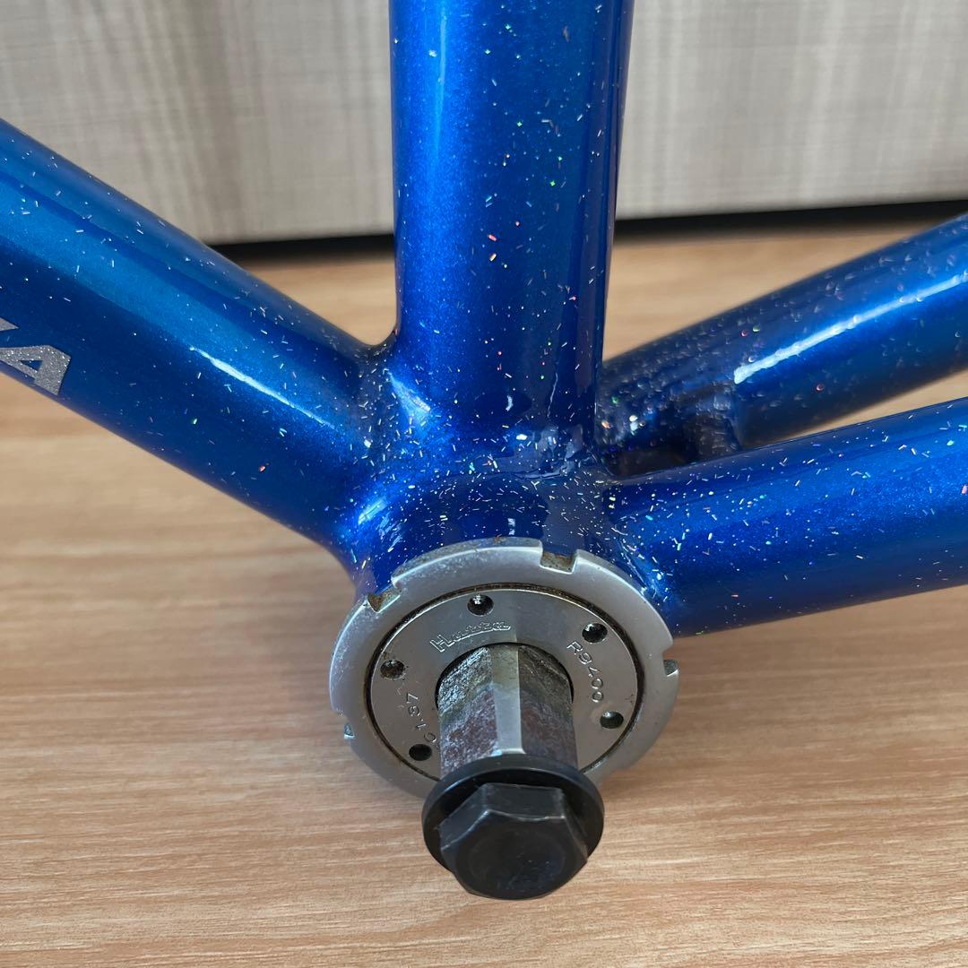 【競輪NJS認定】UMEZAWAフレーム 49cm Hattaヘッド&BB付き