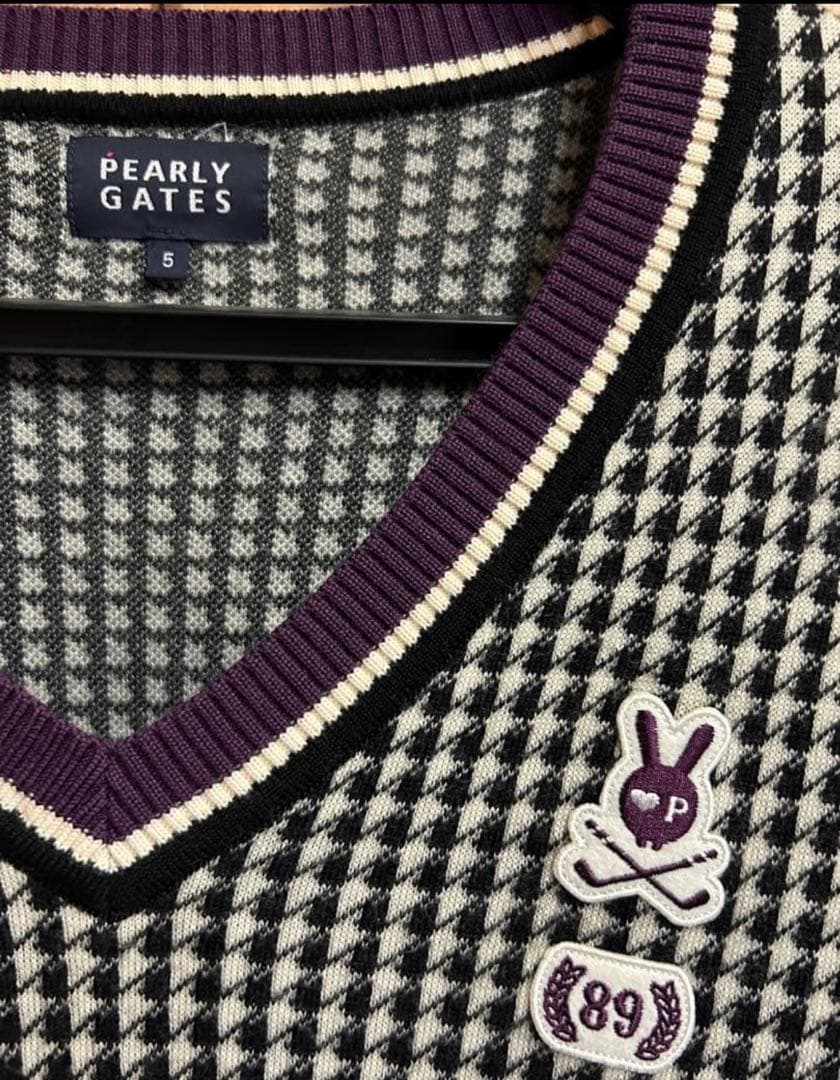 PEARLY GATES チェック柄 セーター サイズ5