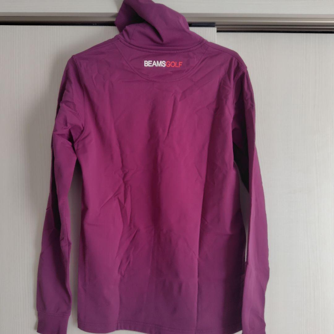 BEAMS GOLF パープル ハイネックシャツ