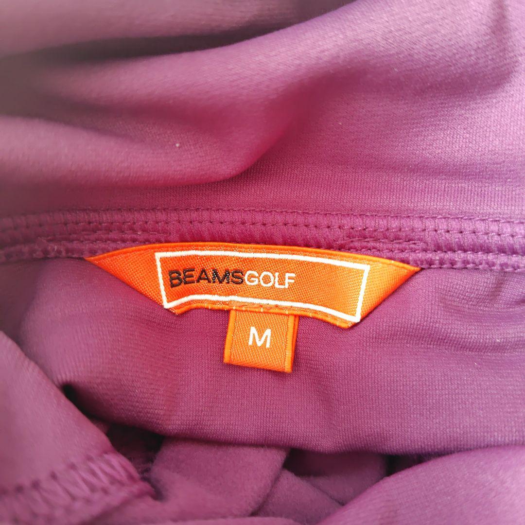 BEAMS GOLF パープル ハイネックシャツ