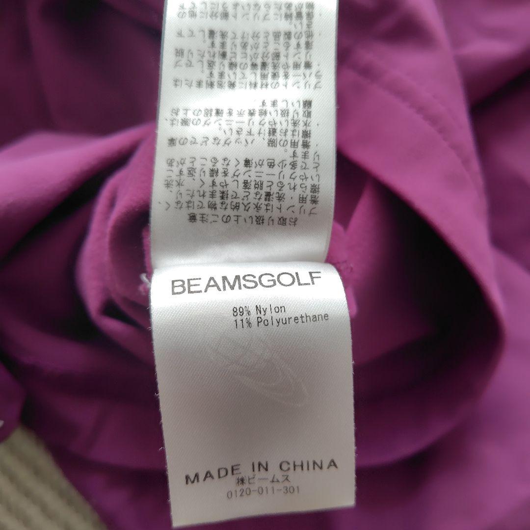 BEAMS GOLF パープル ハイネックシャツ