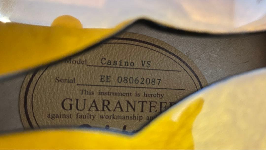 エピフォン カジノ Epiphone Casino ケース付き エレアコ