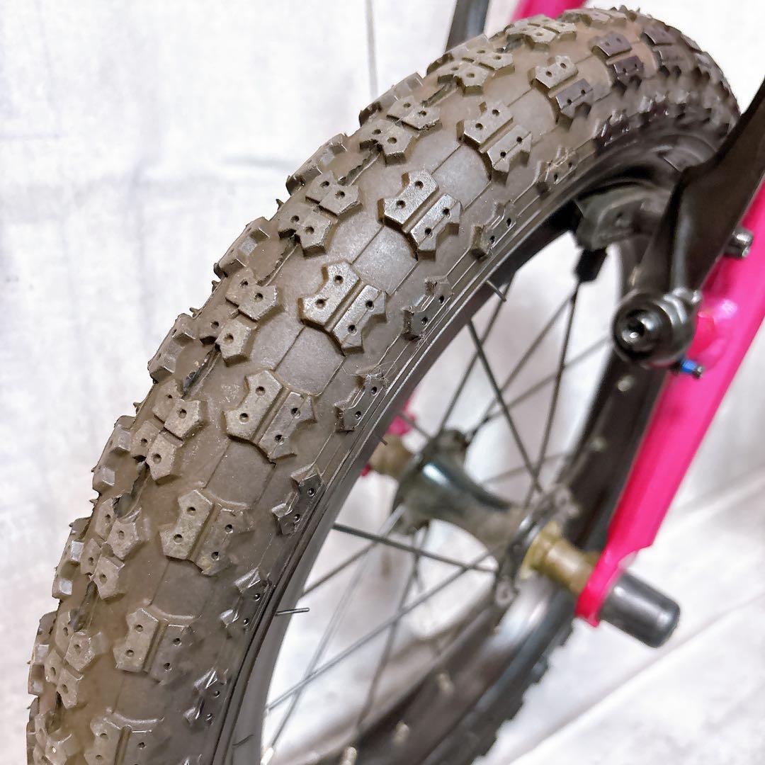 【美品】ヨツバサイクル 自転車 14インチ タイヤワックス済み