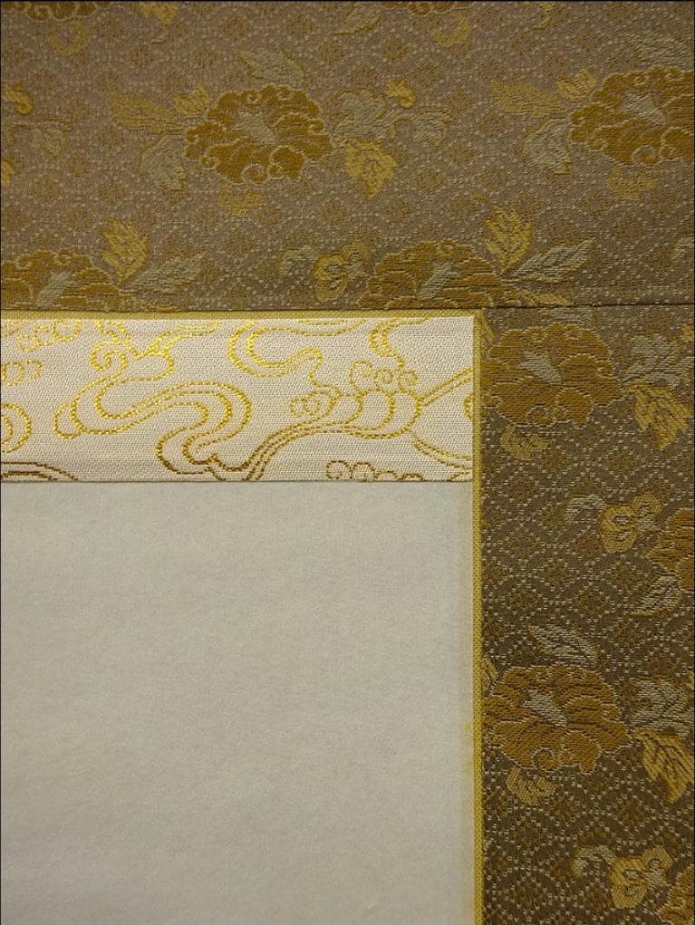 【真作】掛軸 南義信『蓬莱仙境之図』絹本 肉筆 共箱付 掛け軸 p06207