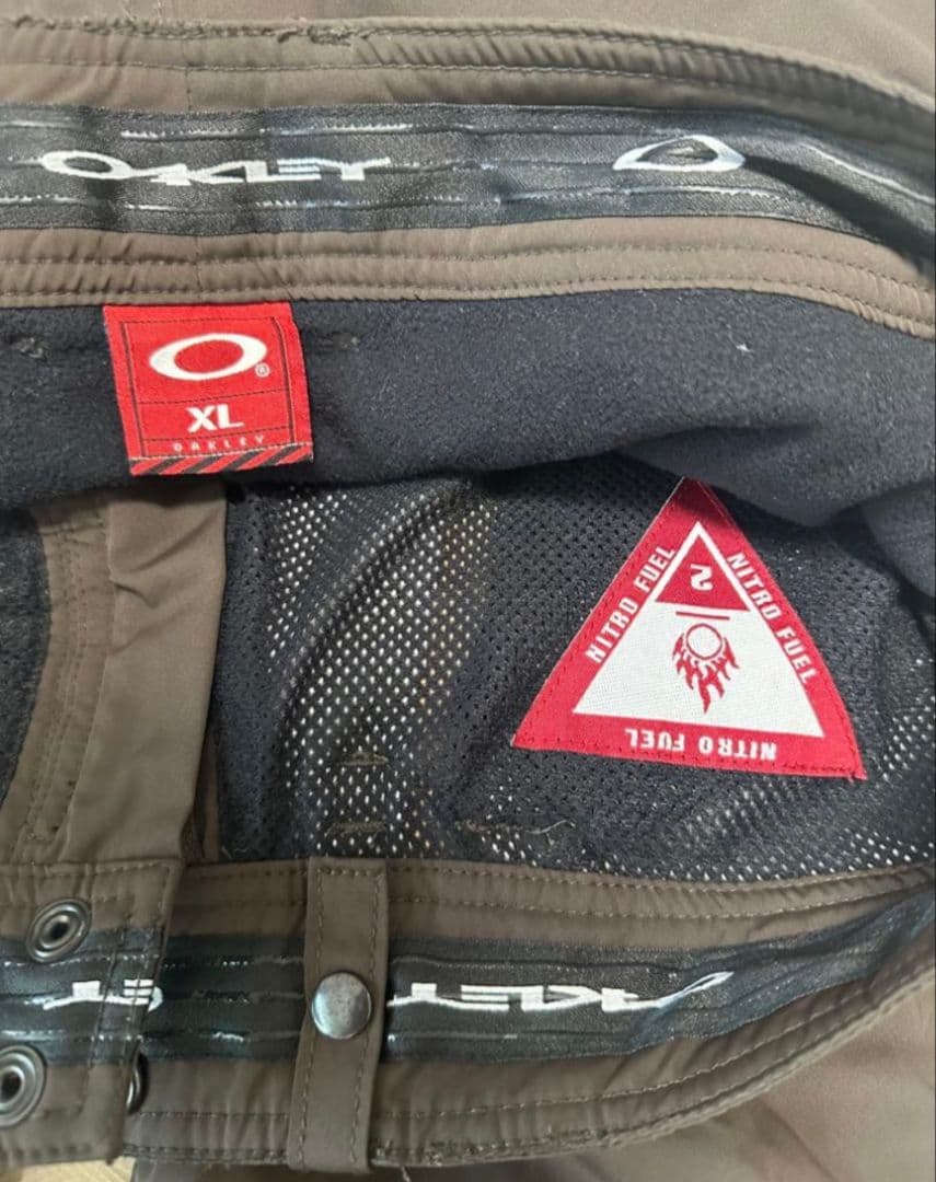 赤タグ OAKLEY ナイロンパンツ スキーパンツ XL