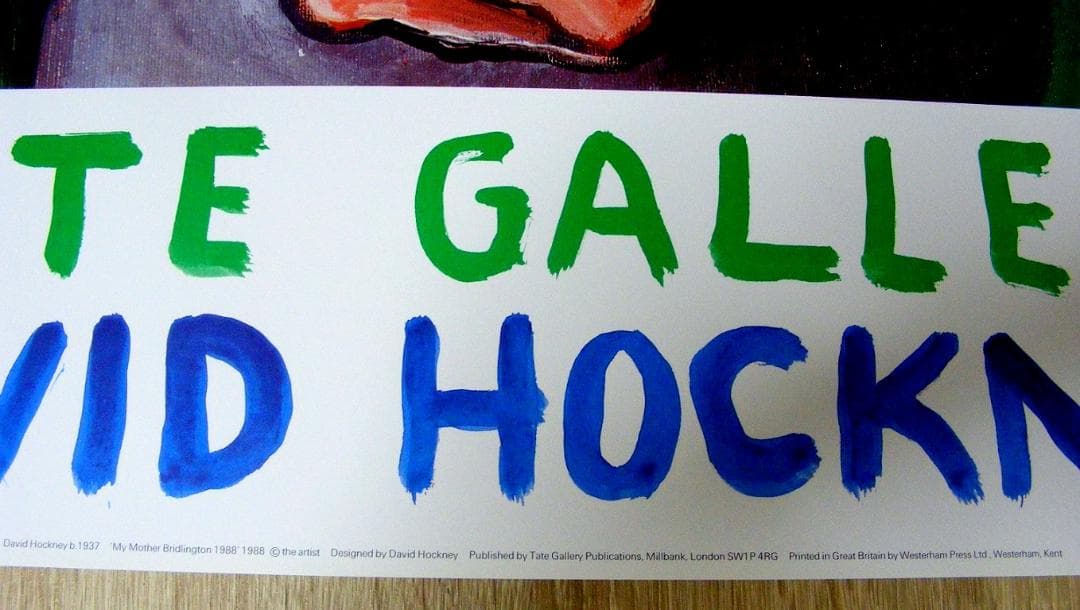 David Hockney My mother Bridlington ポスター