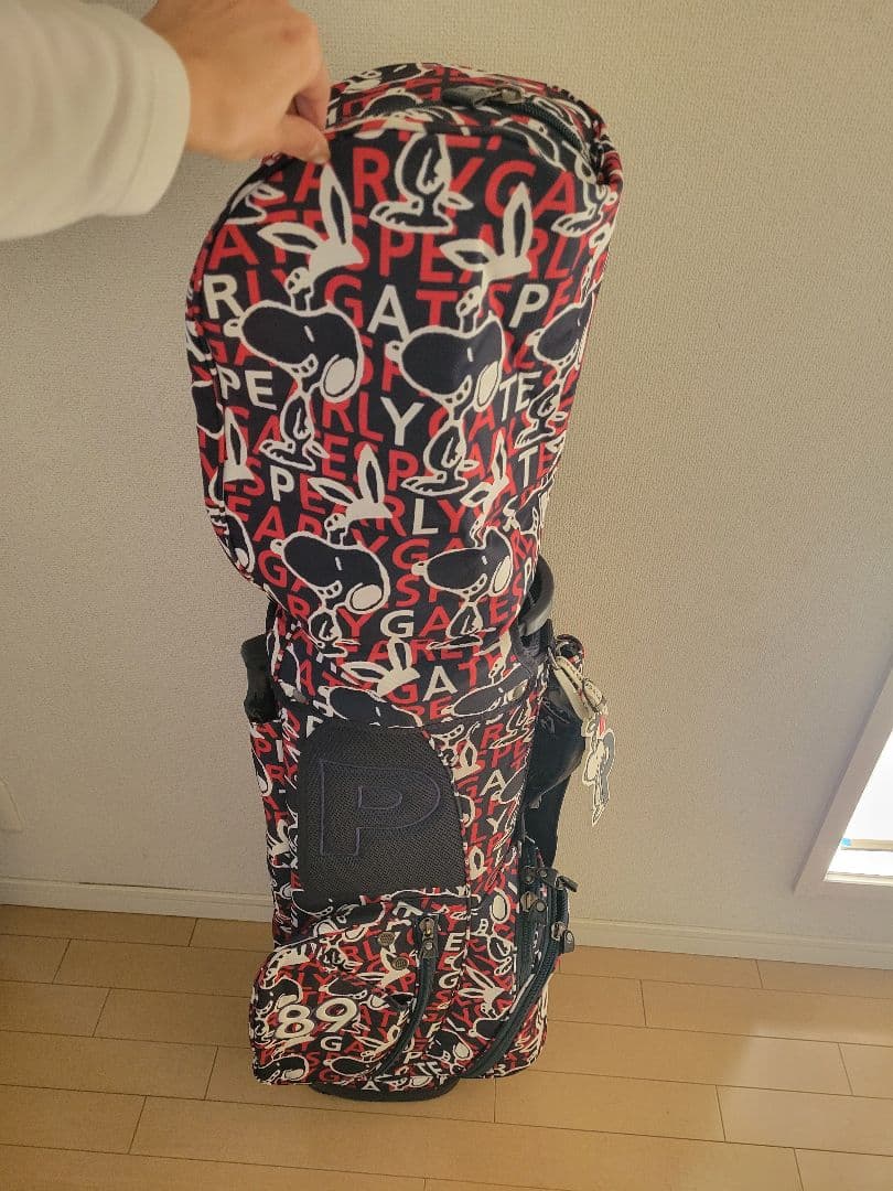 ハ*ル様 パーリーゲイツ　スタンド式キャディバッグ　スヌーピー