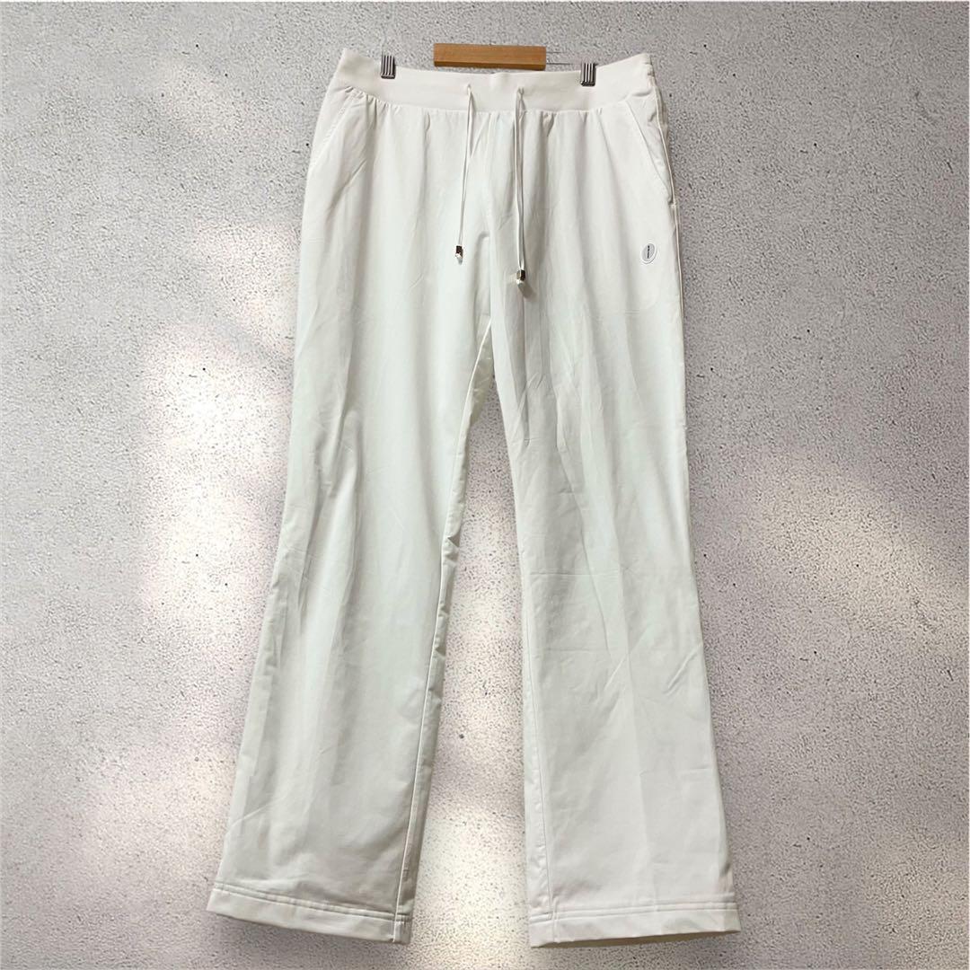 新品タグ付❤️グローブライド❤️裏地付きゴルフパンツL 白 総ゴム シャカシャカ素材