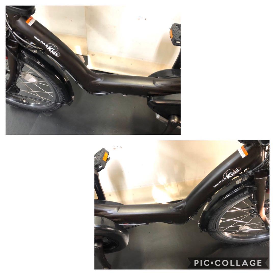 1年保証 送料無料　ヤマハ　パスキッス　20インチ　茶色　電動アシスト自転車