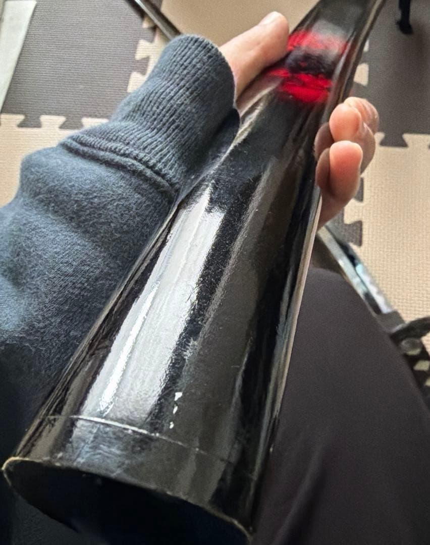 模造刀　模擬刀　黒赤模様 鞘付き