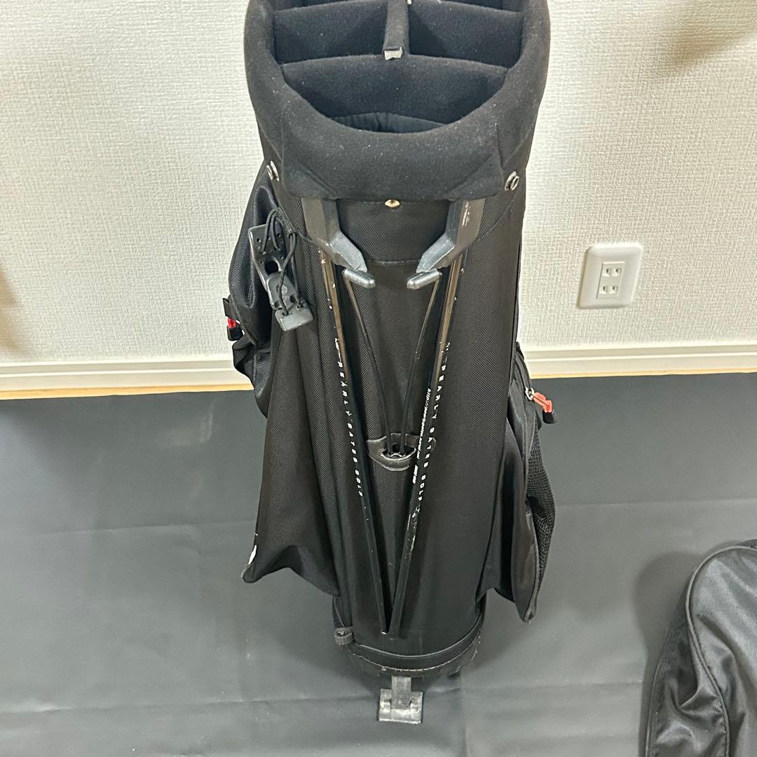 パーリーゲイツ キャディバッグ ブラック スタンド式