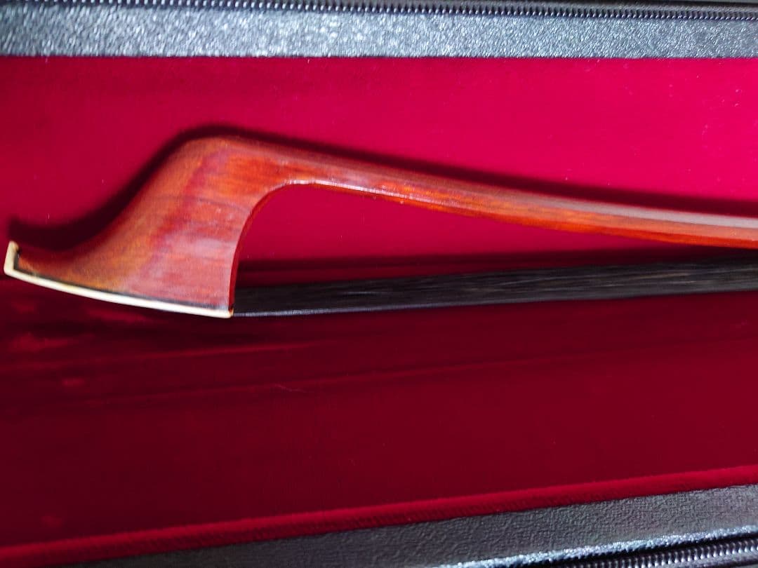 フレンチスタイルコントラバス弓 　黒毛