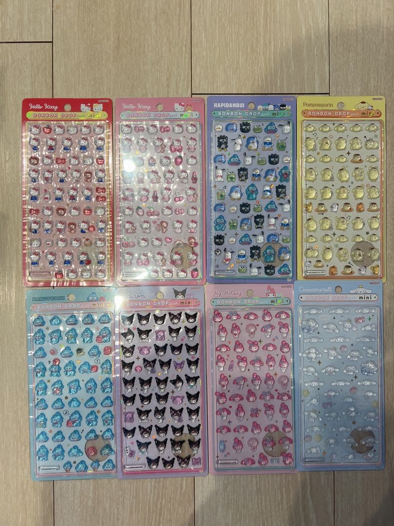 【正規品】ボンボンドロップシール サンリオ ミニ コンプリート