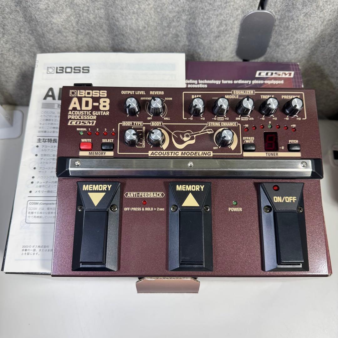【‎ジャンク品】BOSS AD-8 アコースティックギター エフェクター