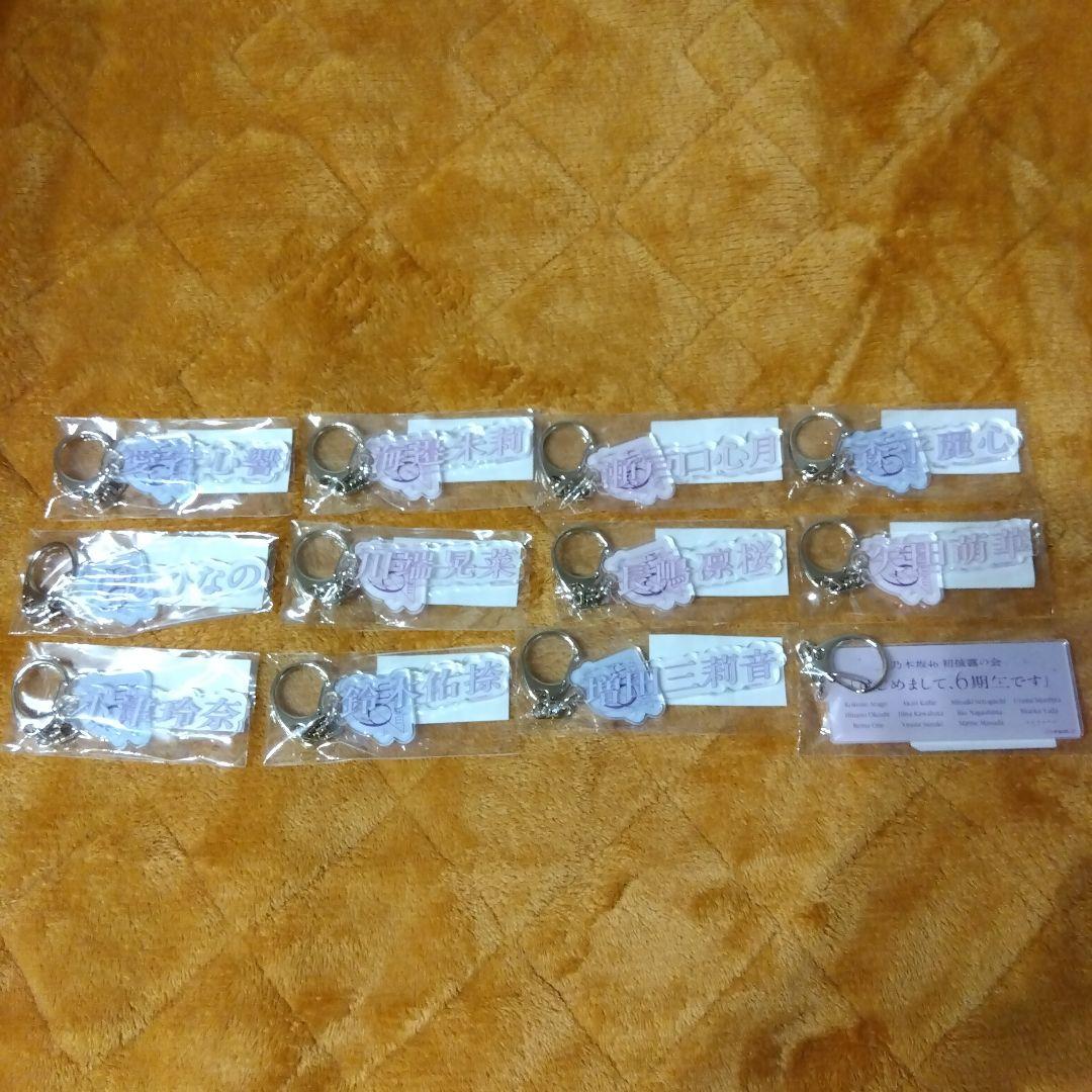 乃木坂46 はじめまして、6期生です　キーホルダー 12個セット