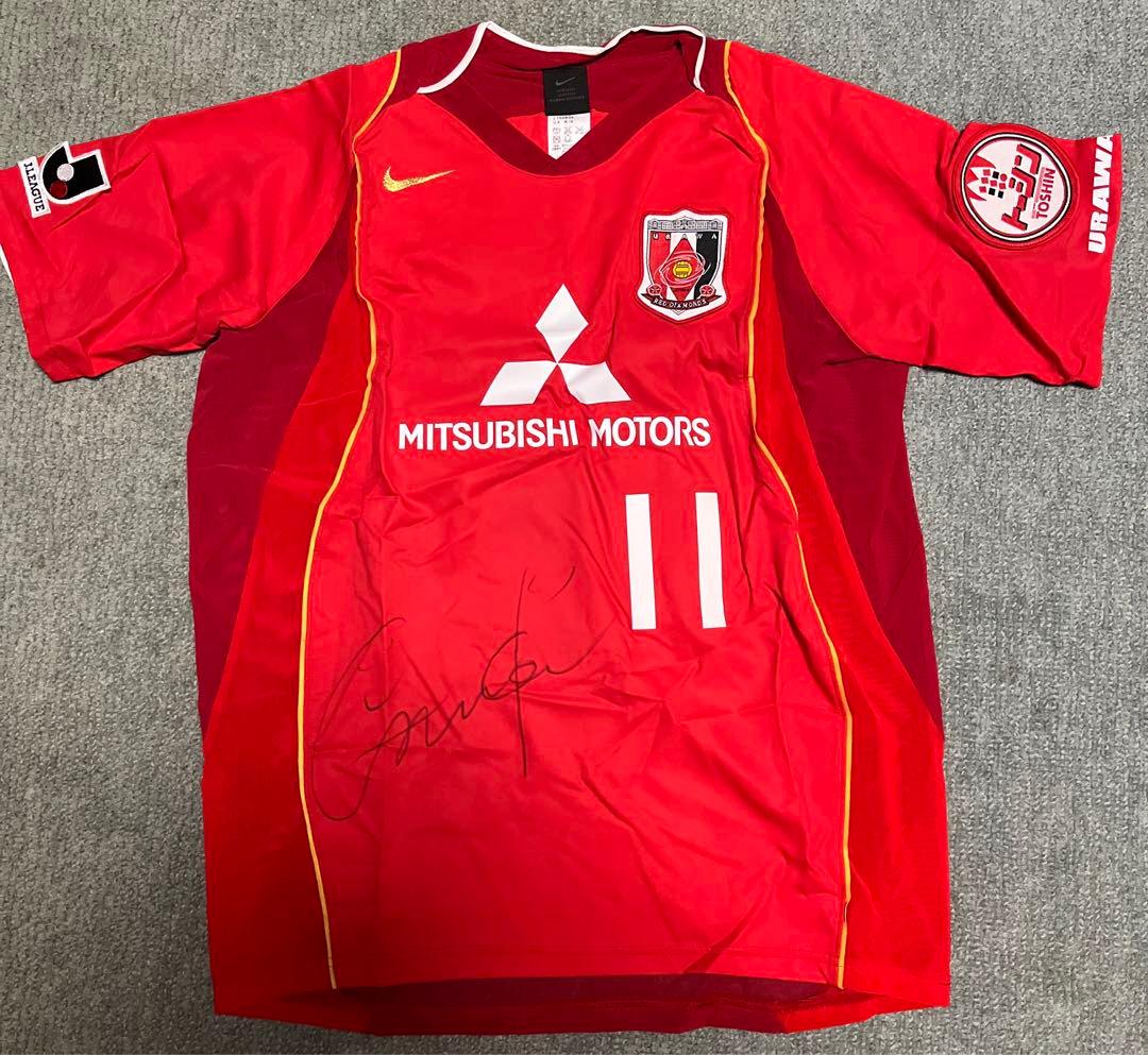 浦和レッズ　ユニホーム　田中達也サイン入り