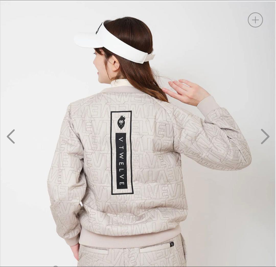 【v12golf】キルティング　ジャケット ベージュ