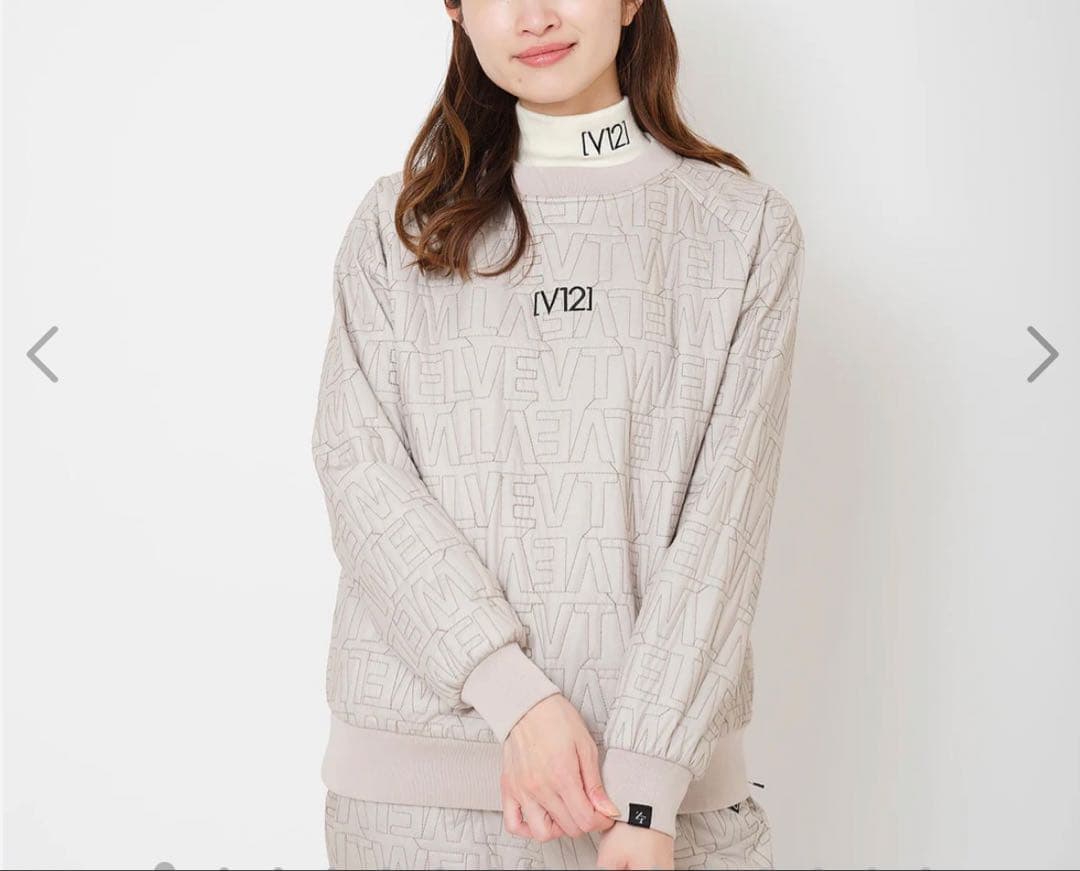 【v12golf】キルティング　ジャケット ベージュ