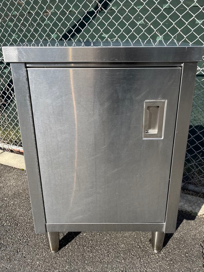 ステンレス作業台 調理台 キャビネット　中棚付き　540×360×800