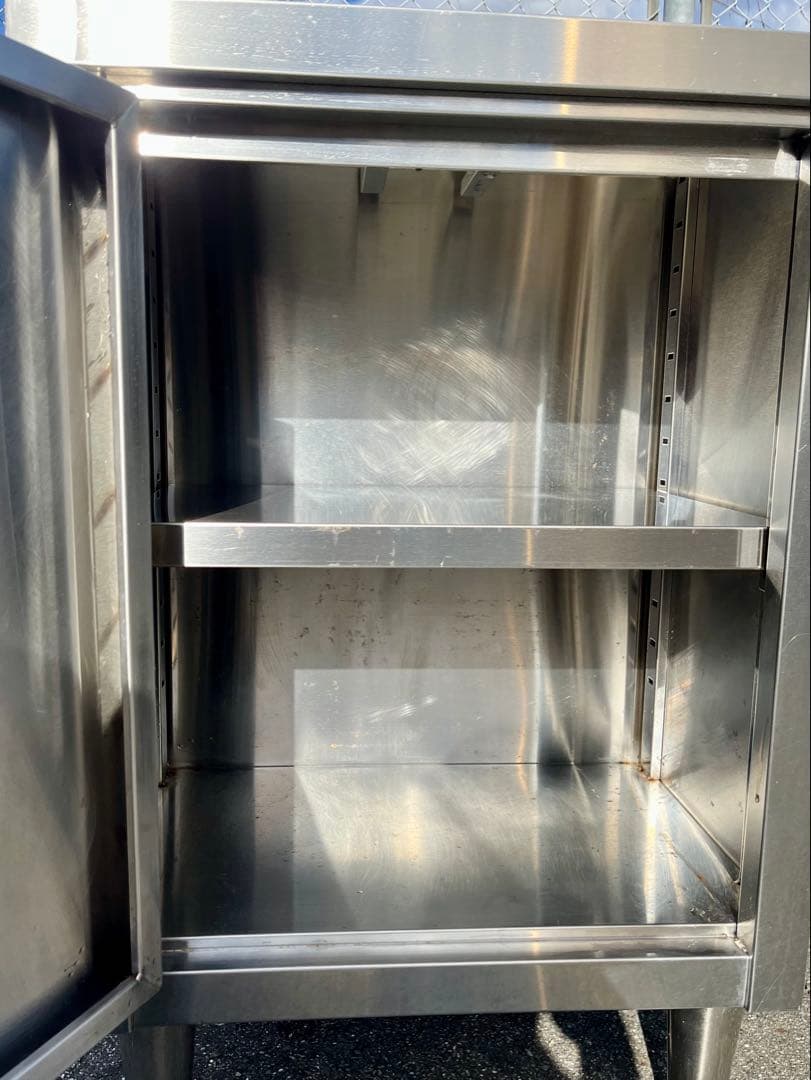 ステンレス作業台 調理台 キャビネット　中棚付き　540×360×800