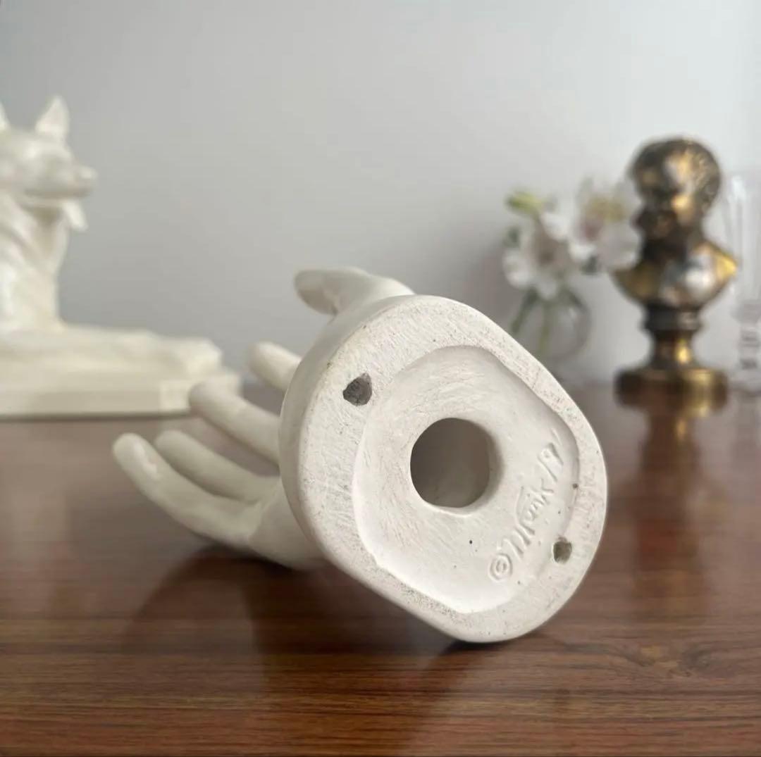 アメリカヴィンテージ ♤ ハンドモチーフのソープディッシュ ♤ ハンドトレイ