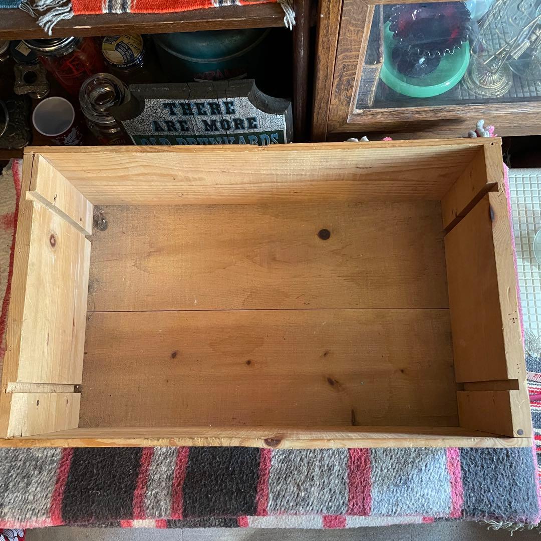 希少！OLD 1990年ワイン木箱シャルドネ　ウッドボックス　USAヴィンテージ