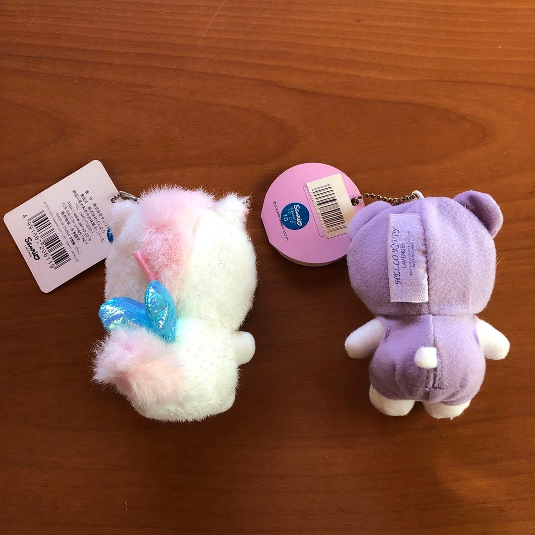 ぬいぐるみキーホルダー　キティちゃん（２００２開運　ラベンダー）【２個セット】