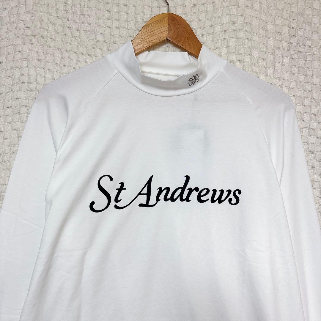 3L St ANDREWS 長袖ハイネックカットソー セントアンドリュース 白