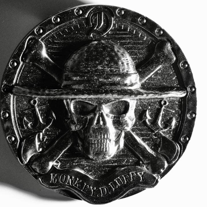 ONE PIECE ワンピース　モンキー.D.ルフィ　メタルバッジ　髑髏　ドクロ