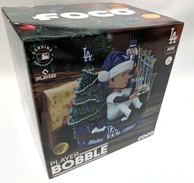 【ライト点灯】大谷翔平 クリスマス ボブルヘッド 224体限定 ドジャース