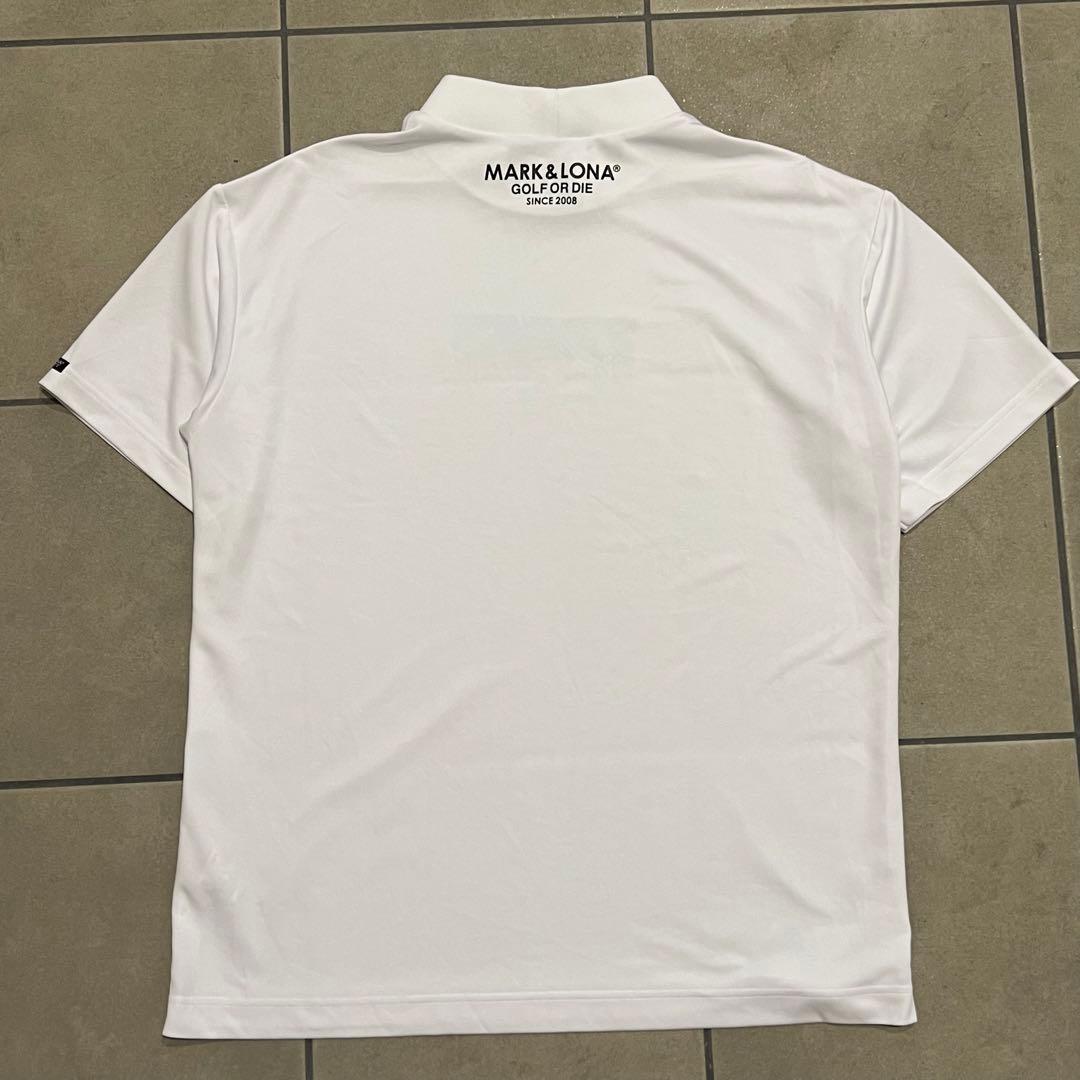 MARK&LONA マークアンドロナ　モックネック　半袖シャツ　ロゴ　XL 50
