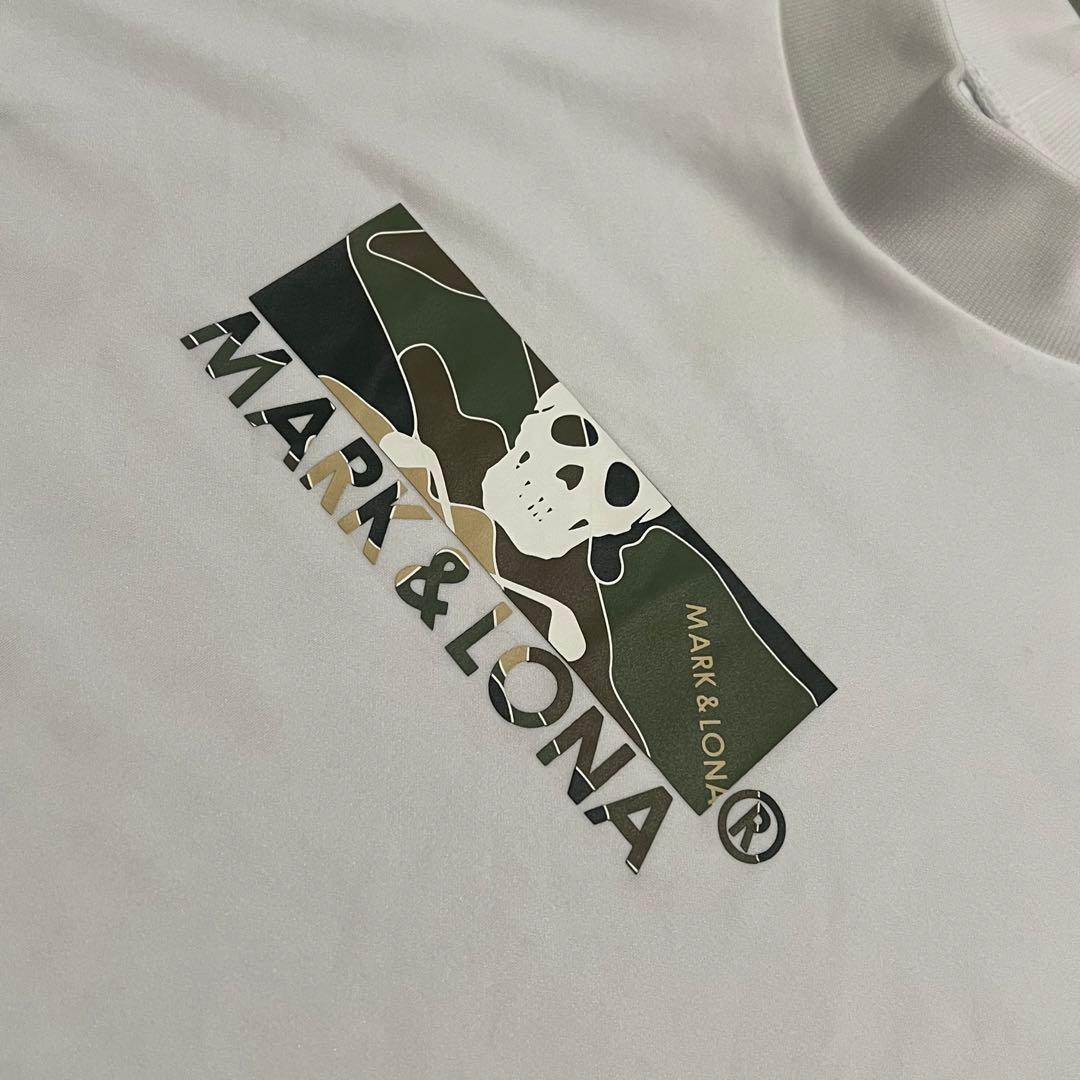 MARK&LONA マークアンドロナ　モックネック　半袖シャツ　ロゴ　XL 50