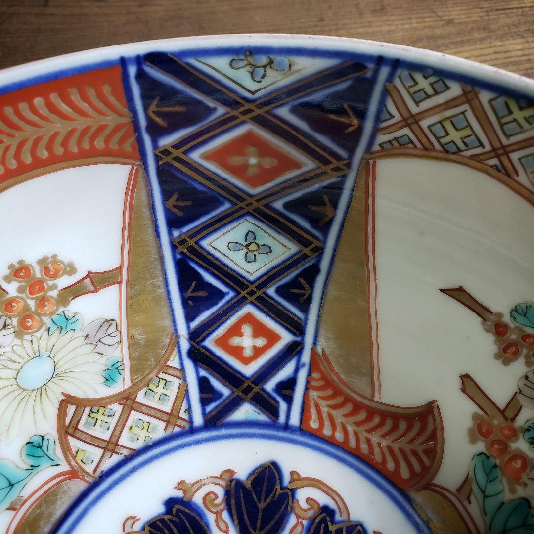 鉢　丼　古伊万里　色絵　牡丹　菊　幽霊　江戸後期　明治　珍品